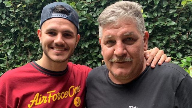 Mauro Icardi y Juan Icardi