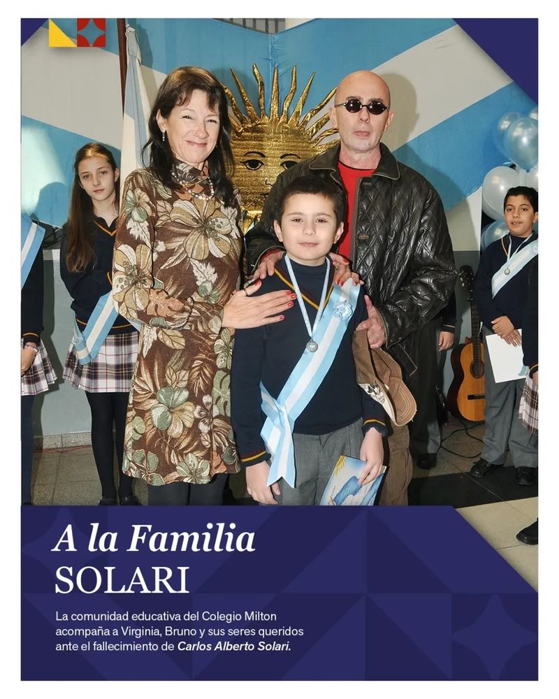 Familia Solari en el Colegio Milton