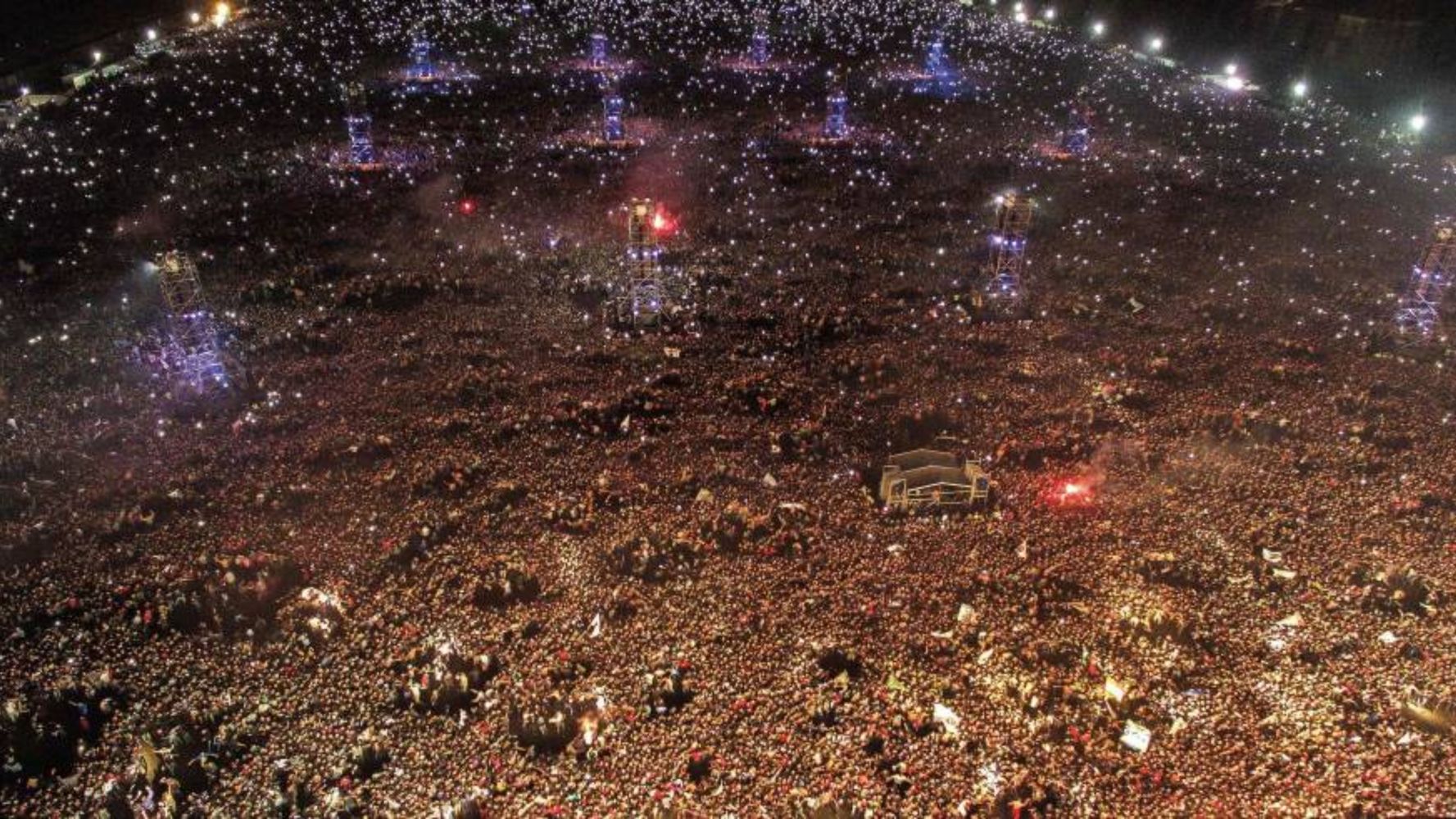 El pogo más grande del mundo, en un show del Indio.