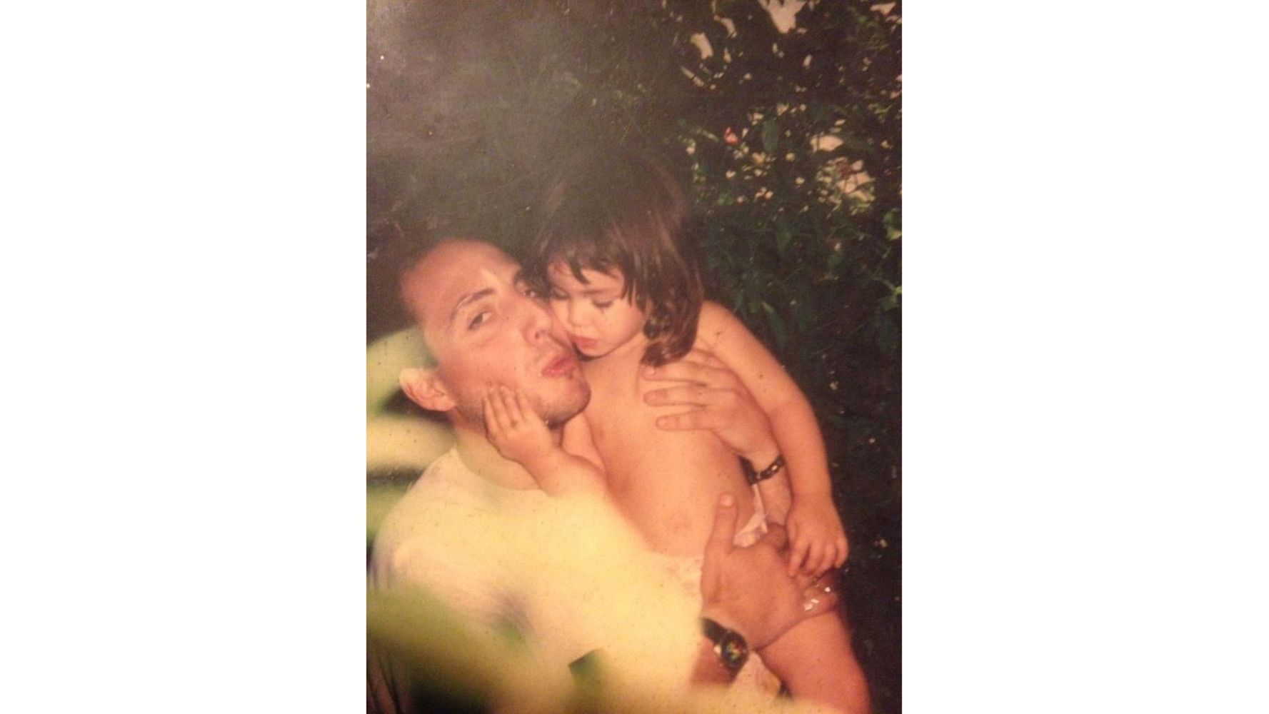 Del baúl de los recuerdos: una tierna foto de la infancia de Lali con su papá.