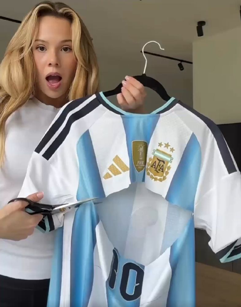 Una fan alemana quiere regalarle su diseño a Antonela Roccuzzo