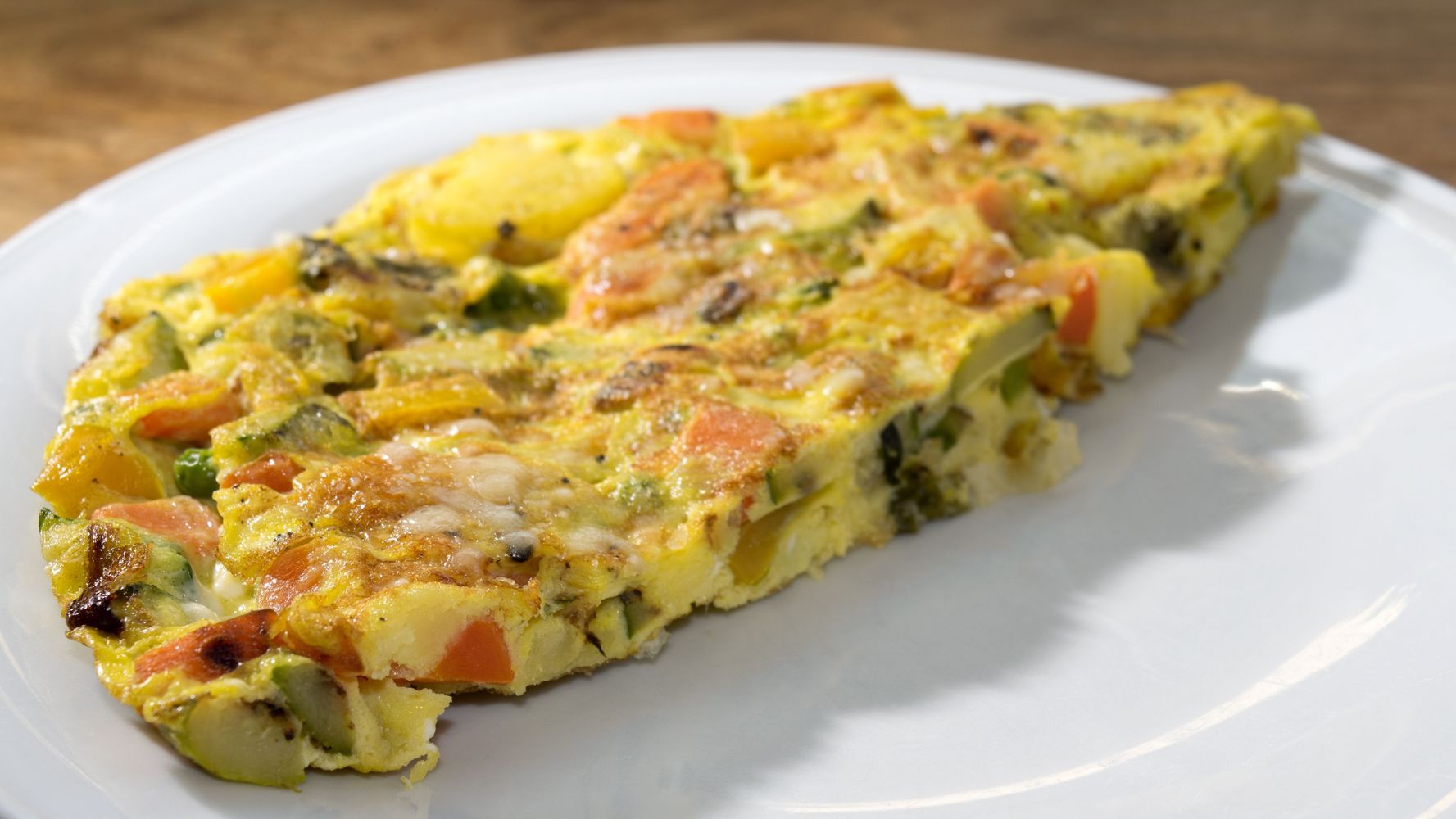 Existen diferentes opciones de tortilla de verduras.