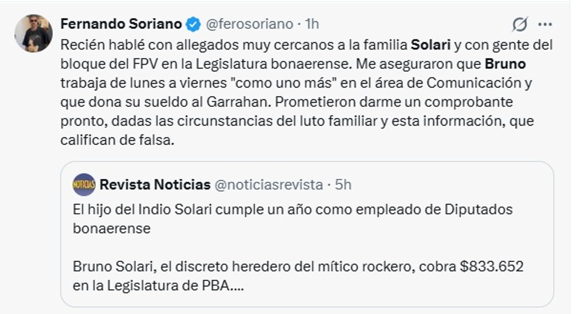De qué trabaja Bruno Solari