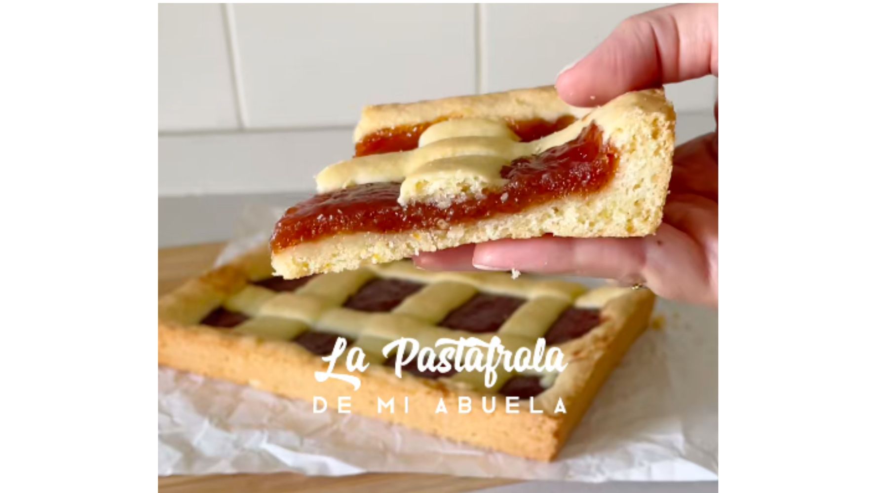 Así queda la pastafrola.