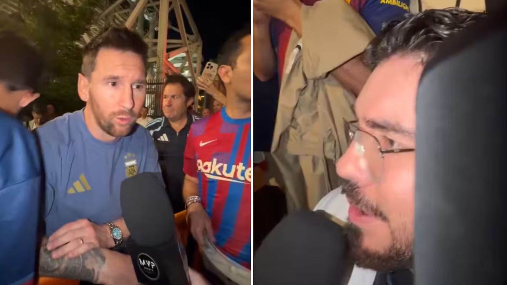 Messi y un gesto que conmovió a todos