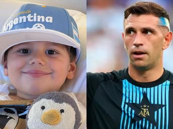 Así luce hoy Santino, el hijo del Dibu Martínez: ¿por qué estuvo al borde de la muerte?