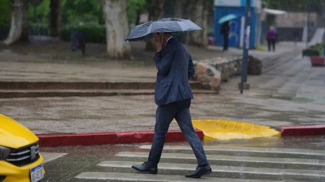 El pronóstico con la probabilidad de lluvias para Córdoba.
