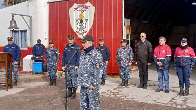 El Cuartel de Bomberos de la Base Naval Puerto Belgrano cumplió 80 años.