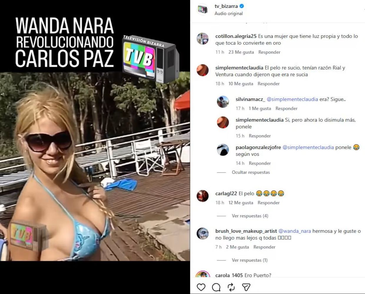 Wanda Nara en sus inicios