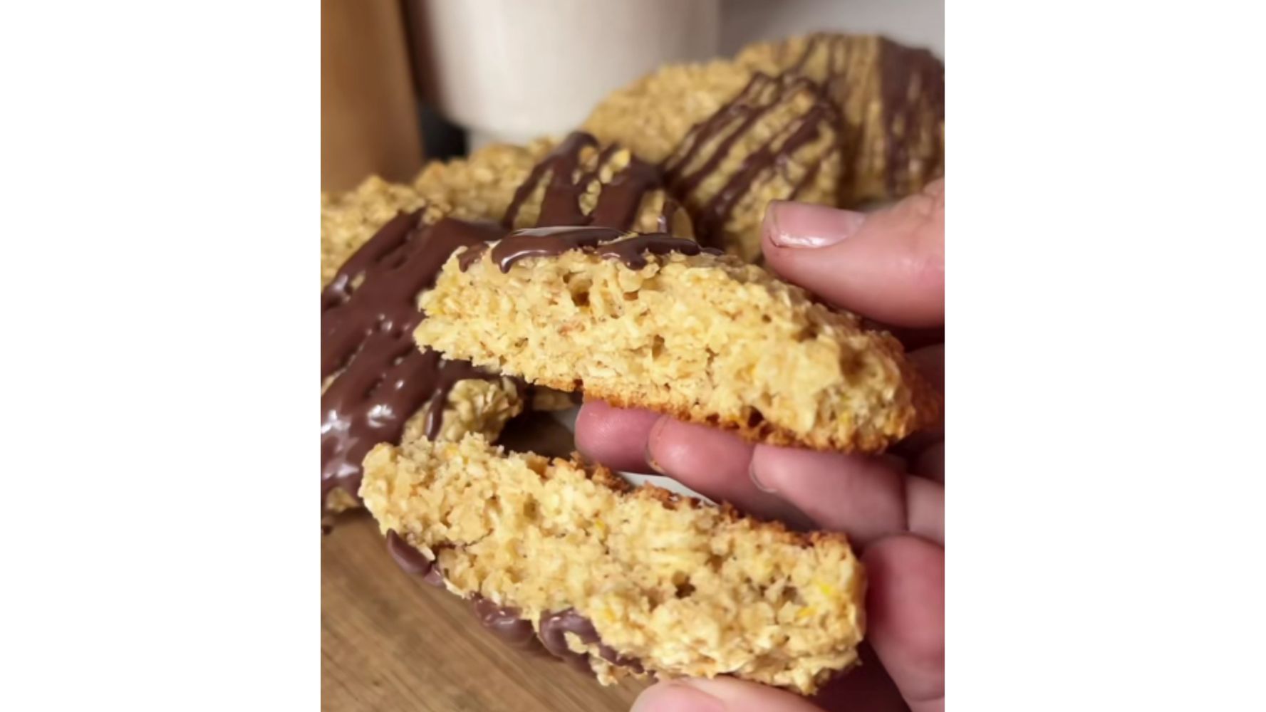 Así quedan las galletitas por dentro.