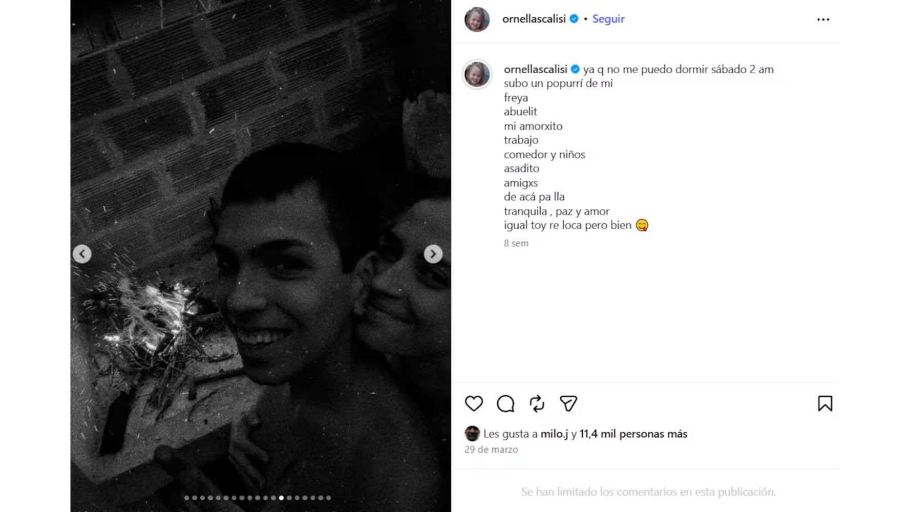 La pareja se muestra sólida en internet.