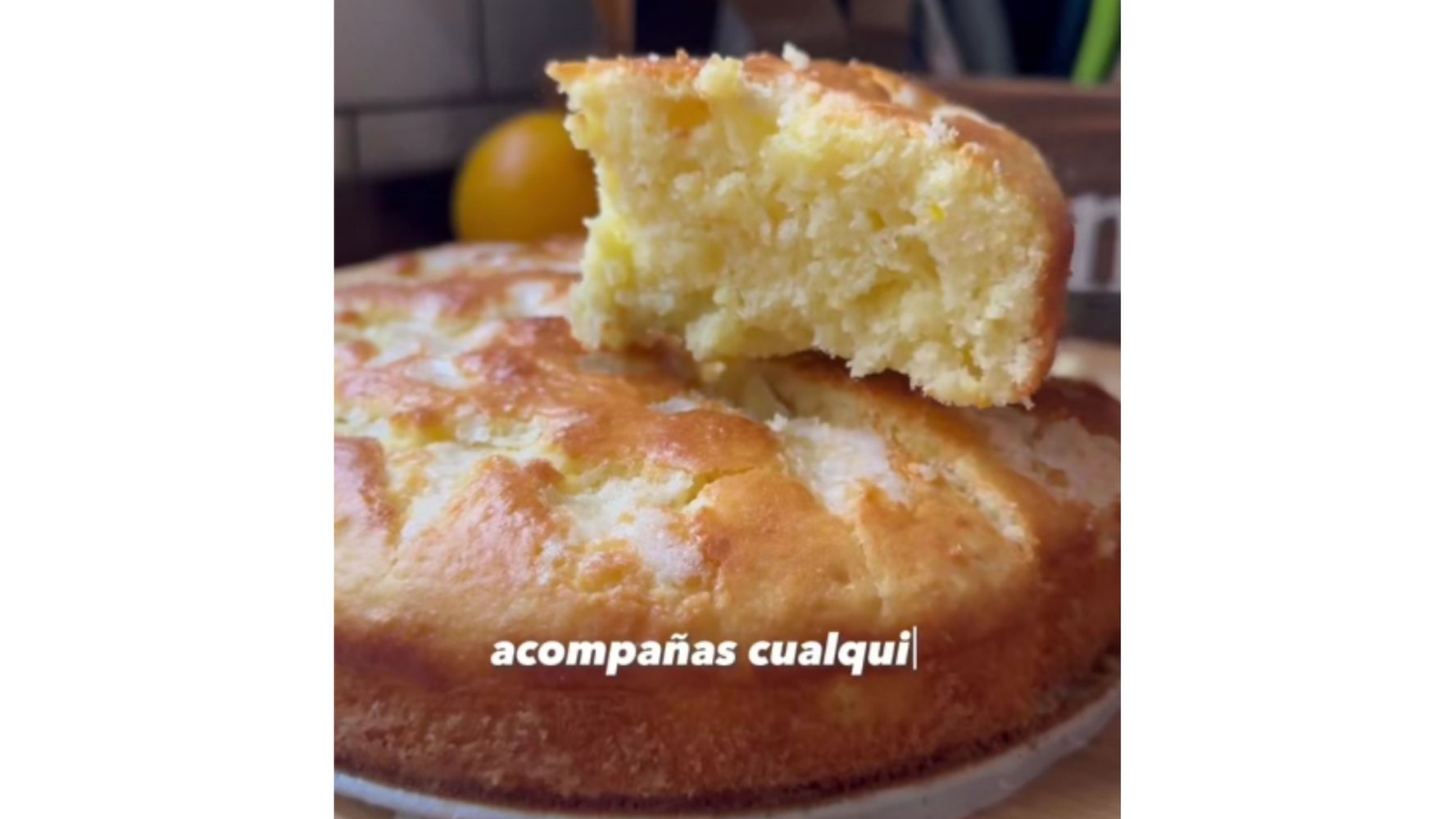 Así queda la torta por dentro con esta receta.