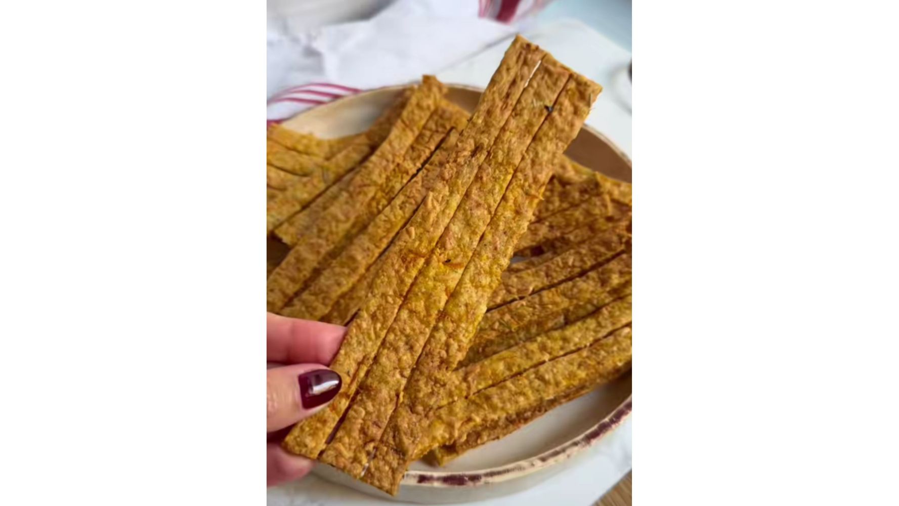 Así quedan los grisines con esta receta.