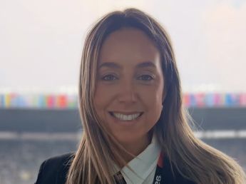 Así fue el debut de Sofi Martínez: la periodista compartió su emoción y arrasó en Instagram desde el Mundial