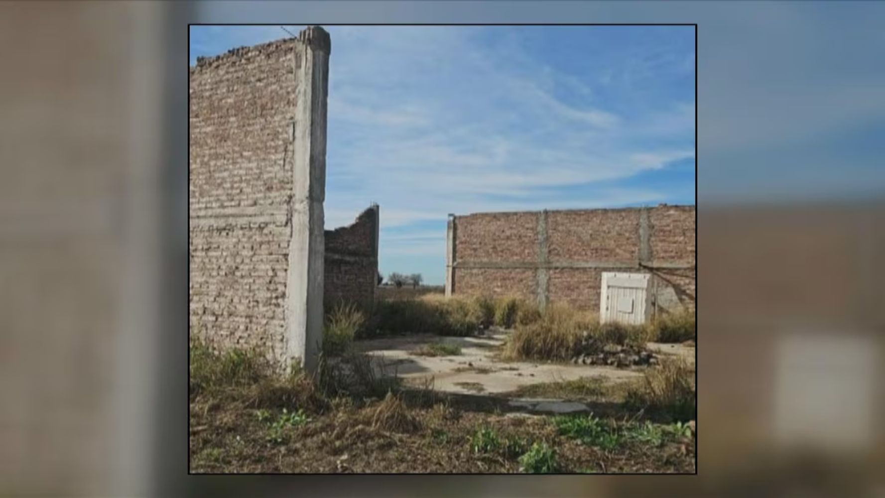 Revelaron una imagen de la construcción donde encontraron a Agostina.