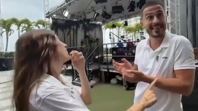 El confuso momento entre Morena Beltrán y Juan Marconi