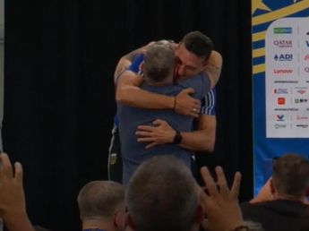 La emoción de Lionel Scaloni al encontrarse con Martín Palermo, previo al debut de la Selección