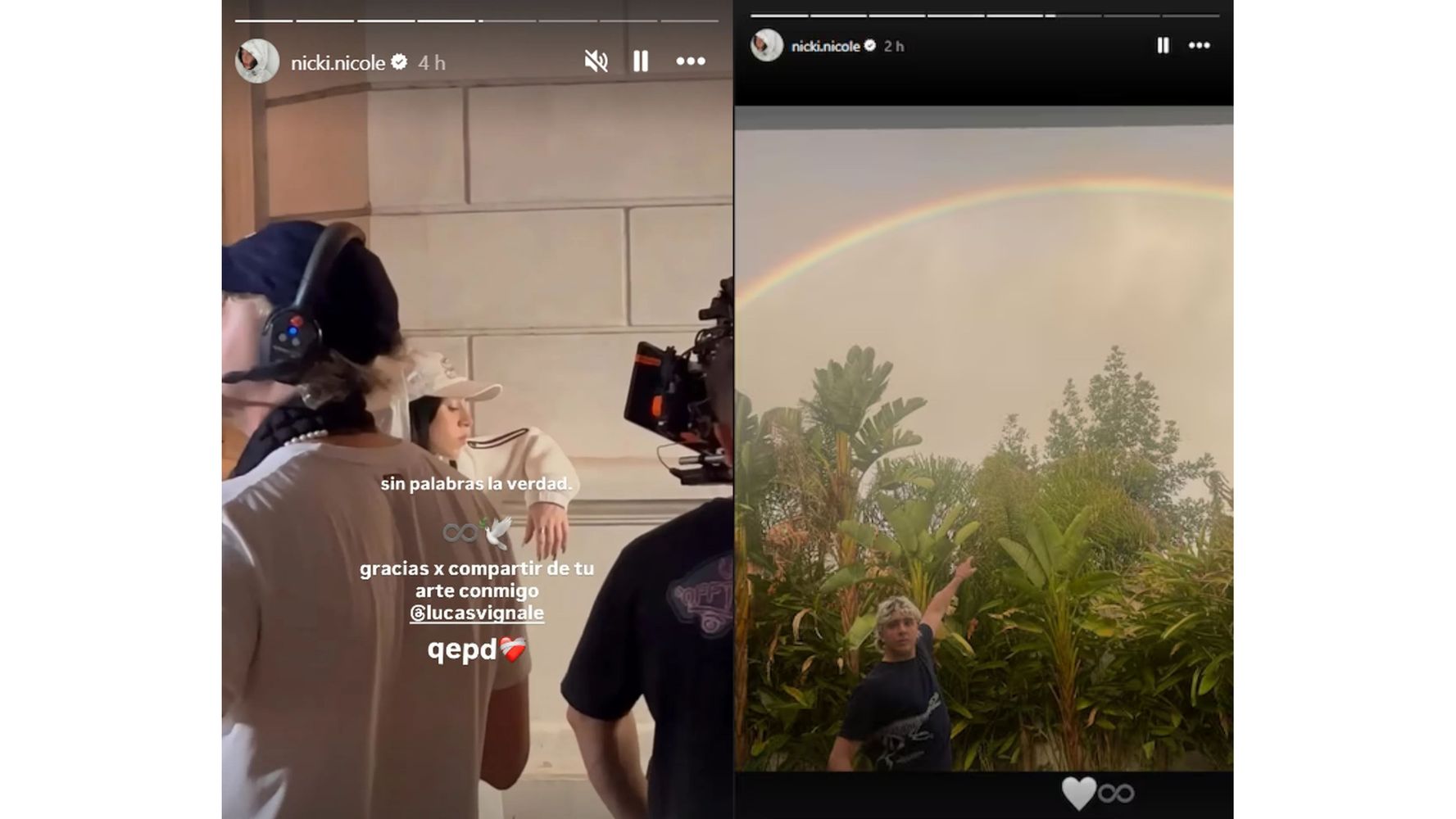 Así se despidió Nicki Nicole.