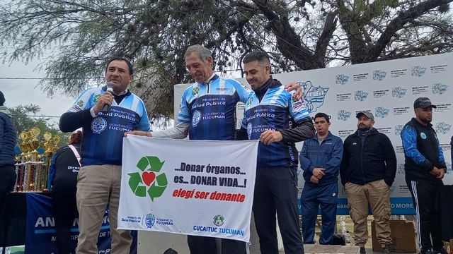 Javier Cárdenas fue destacado durante el Gran Rally Vuelta de Trancas por haber donado parte de su hígado a su hermana.