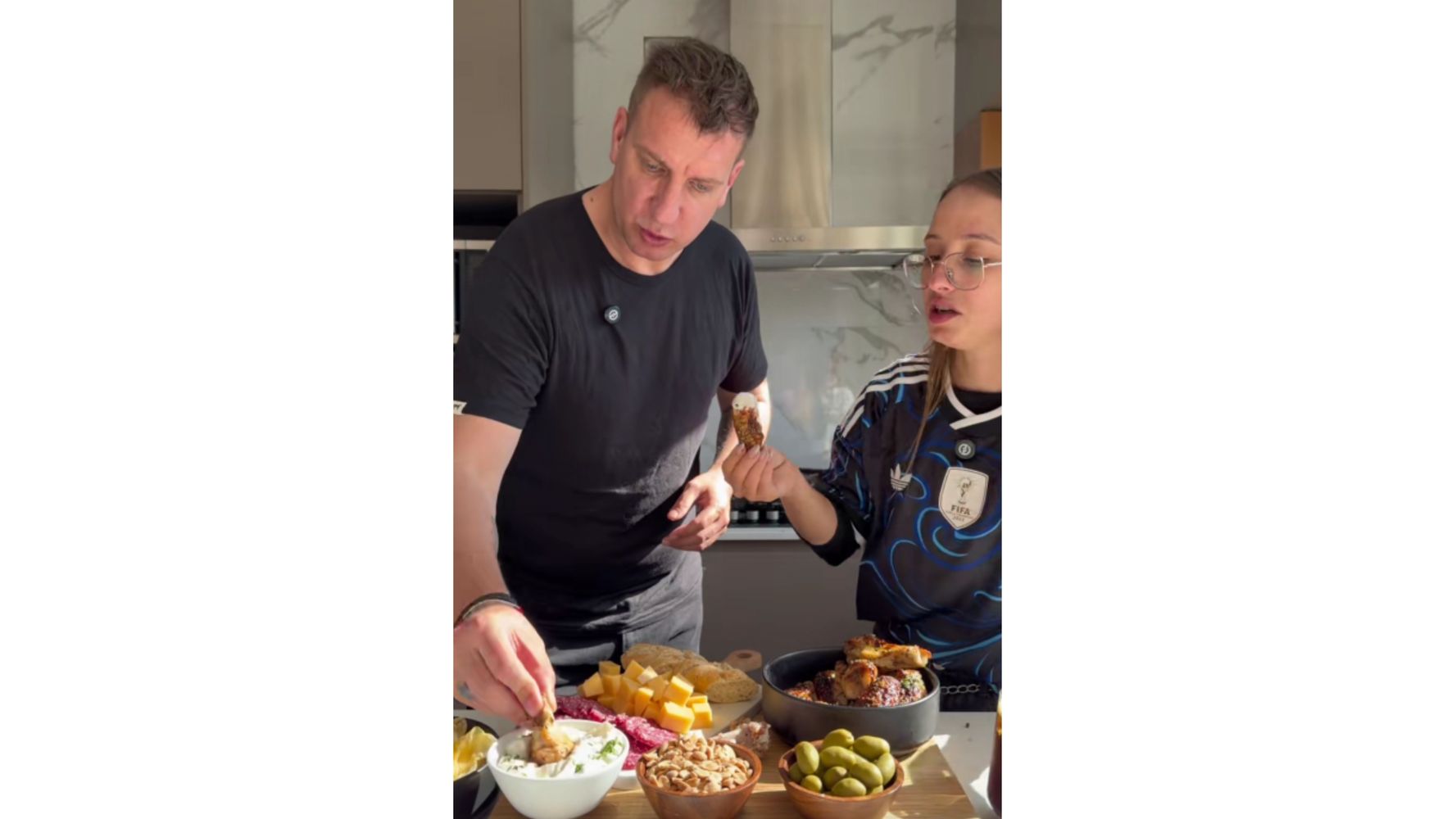 Maxi López compartió esta receta junto a Agustina Liporace.