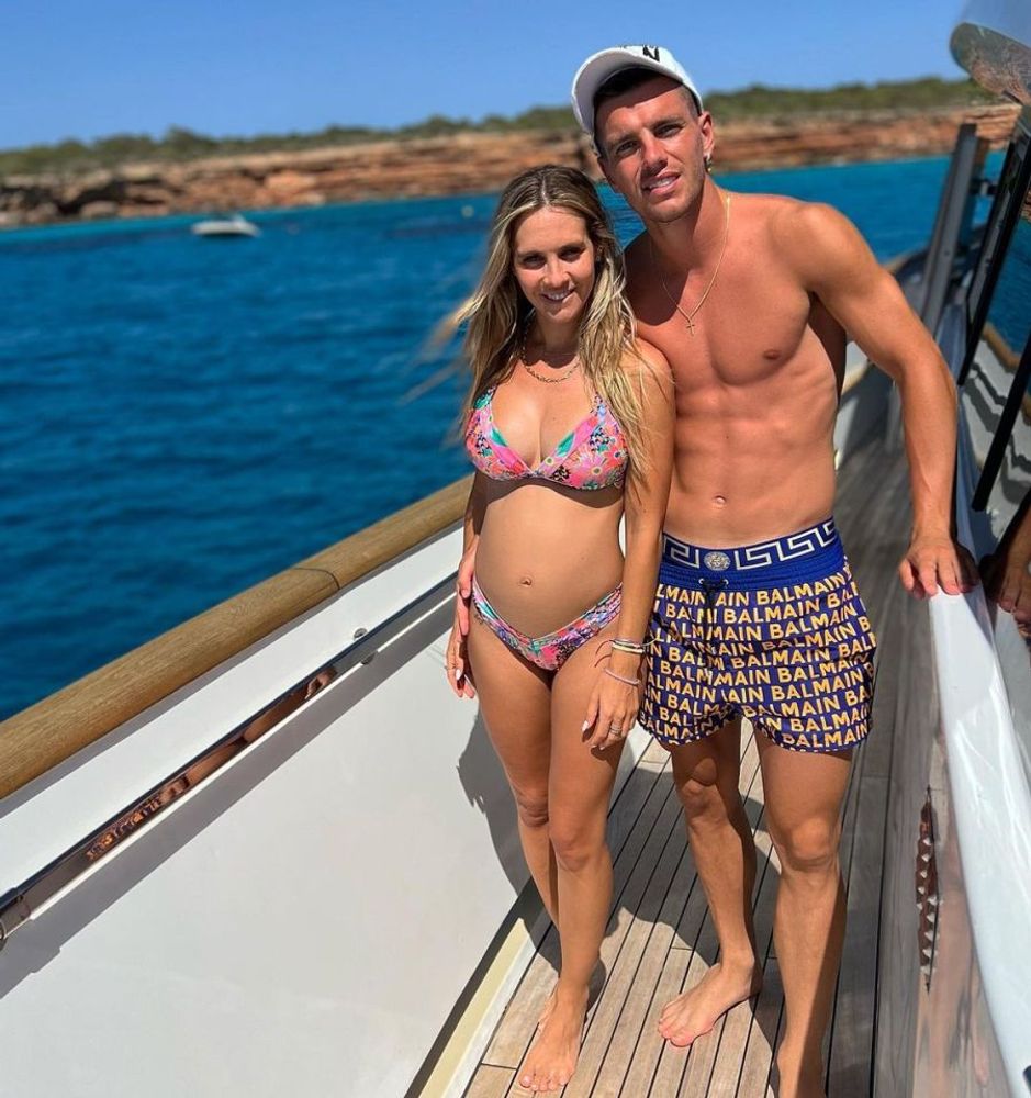 Giovani Lo Celso y Magui Alcacer