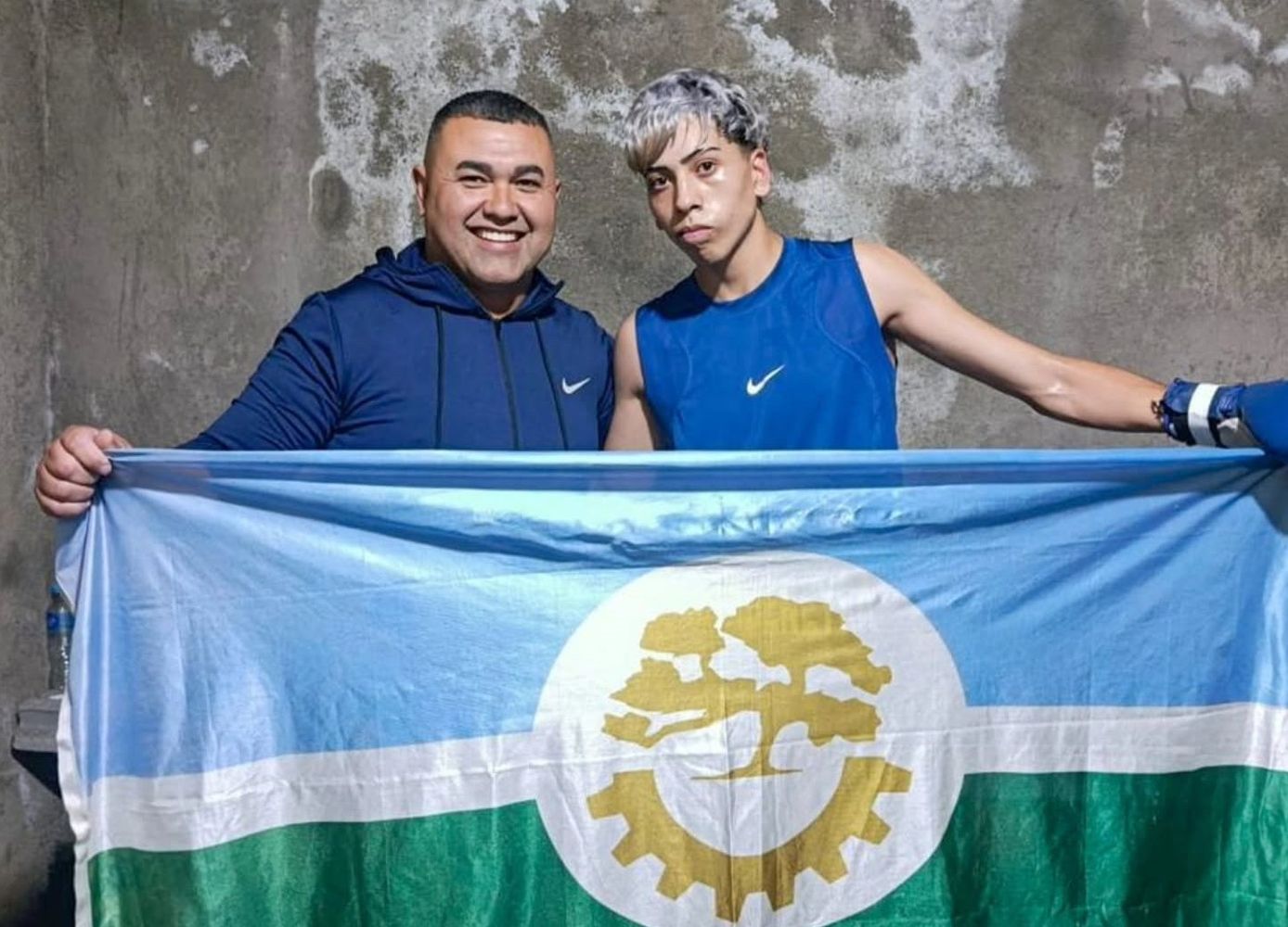 Victoria del boxeador de Radamés Rivadeneyra en la categoría de 64 kg.