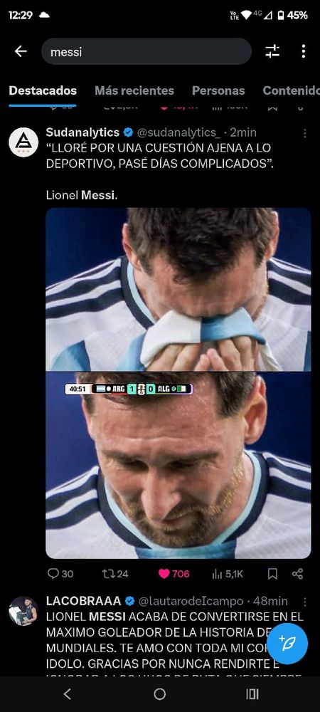 El llanto de Lionel Messi y su explicación.