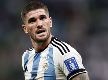 No se vio en TV: la fuerte reacción de Rodrigo De Paul con Nico Paz en plena goleada de la Selección Argentina