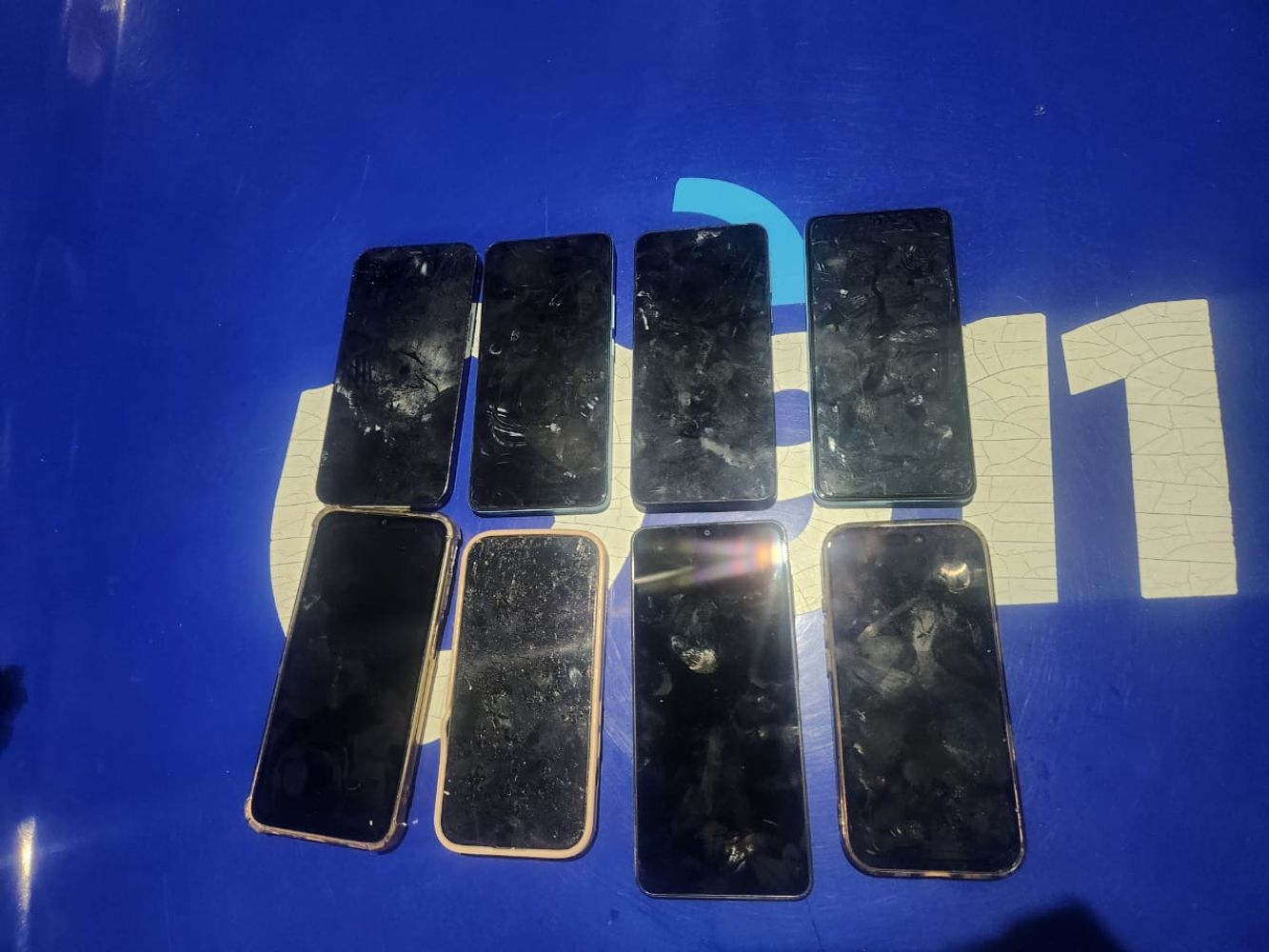 Los teléfonos recuperados