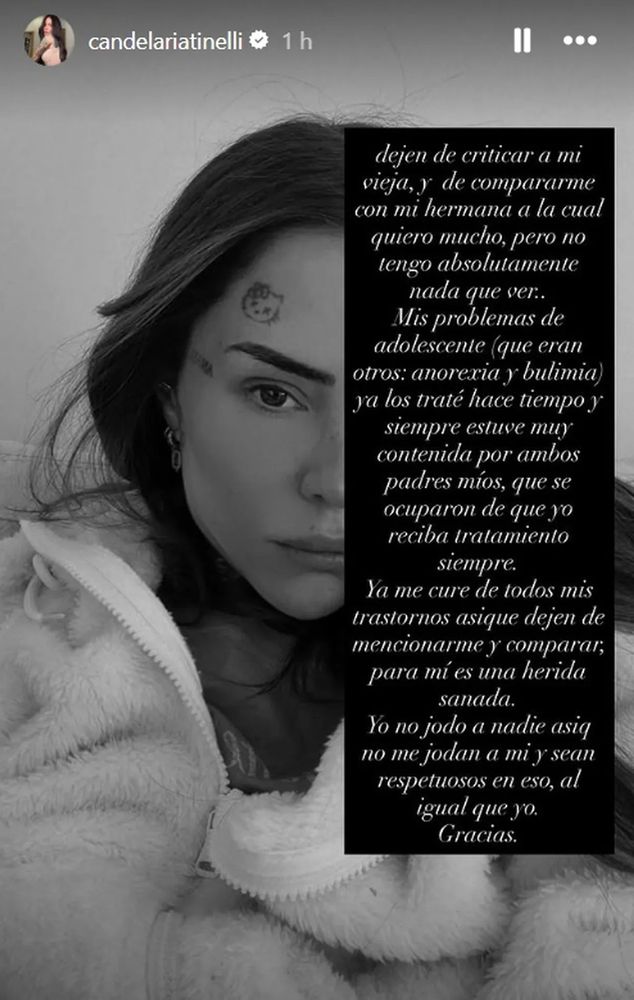Cande Tinelli sobre su hermana Juana 