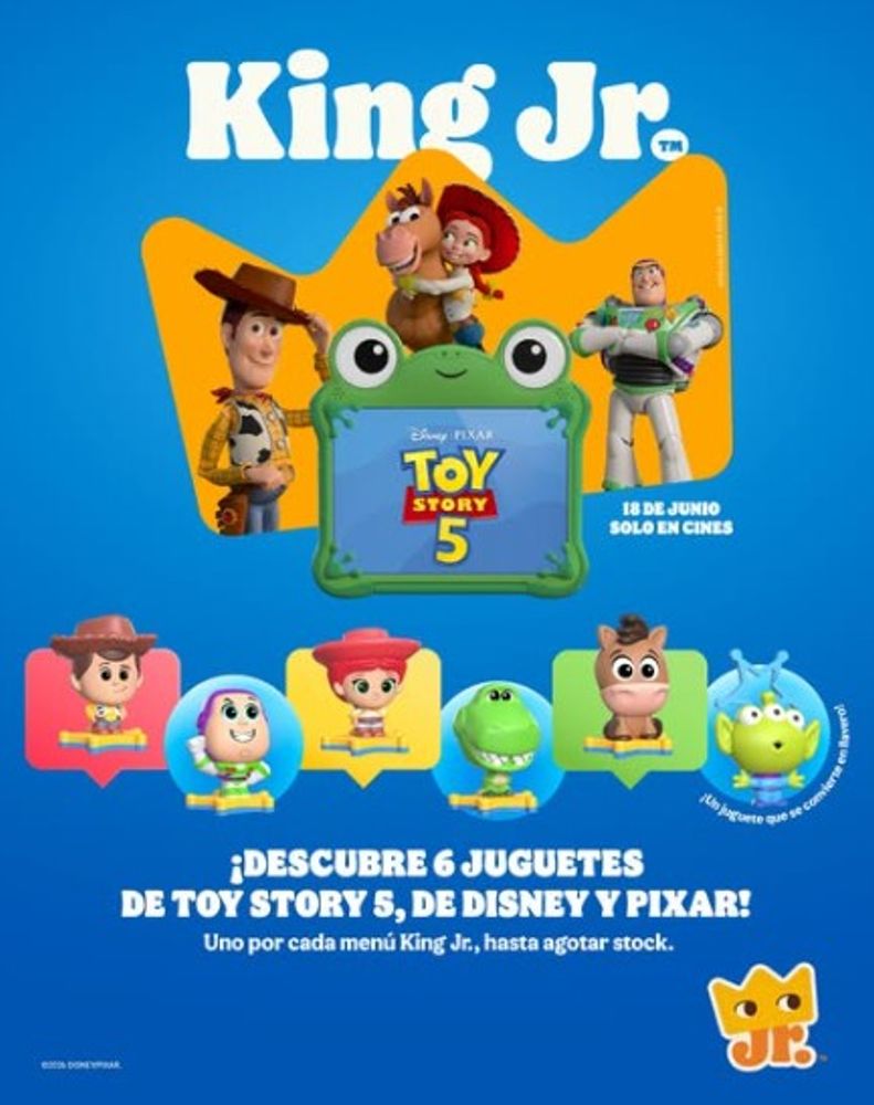 Burger King lanza una Cajita Mágica de Toy Story 5: qué juguetes coleccionables hay y cuánto cuesta el combo King Jr