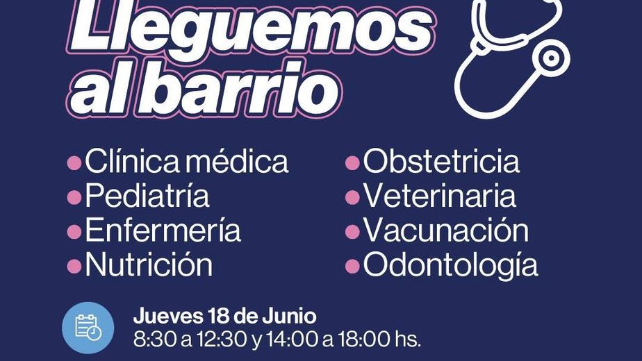 Lleguemos al Barrio: Salud atenderá en Quirós y Las Palmitas