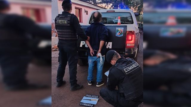 Detuvieron a un hombre que amenazó a su pareja y a policías con un cuchillo en Eldorado.