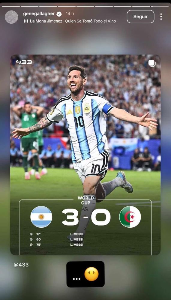 Gene Gallagher declaró su fanatismo por Messi
