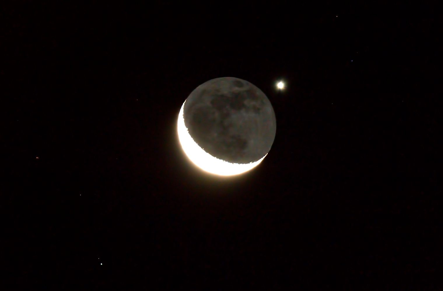 Luna y Venus.