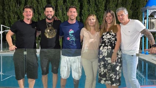 La familia de Lionel Messi