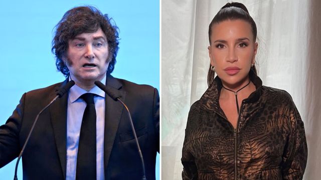 Javier Milei y Florencia Peña