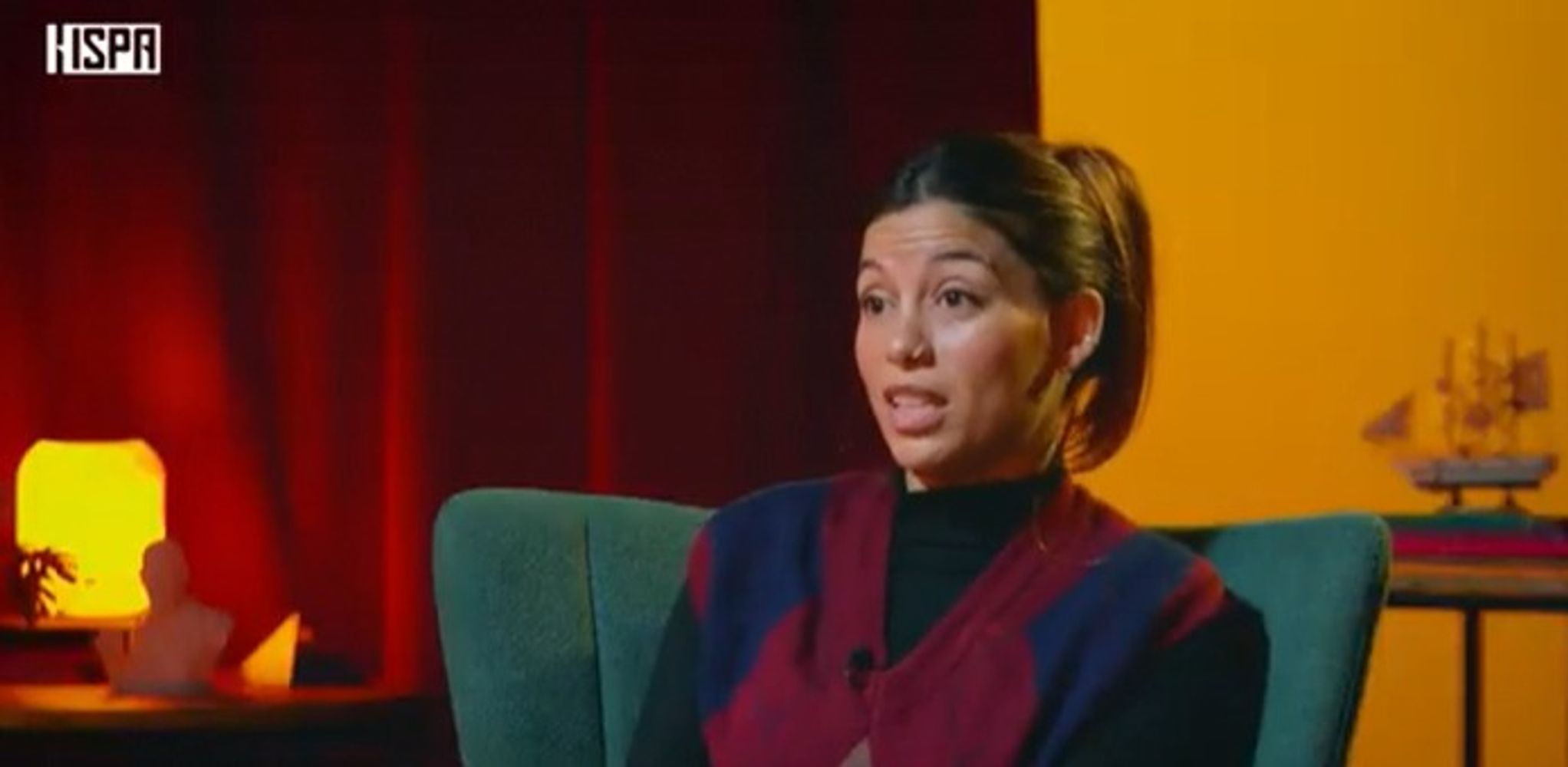 Sofía Calvo durante la entrevista con Rochi Igarzábal.