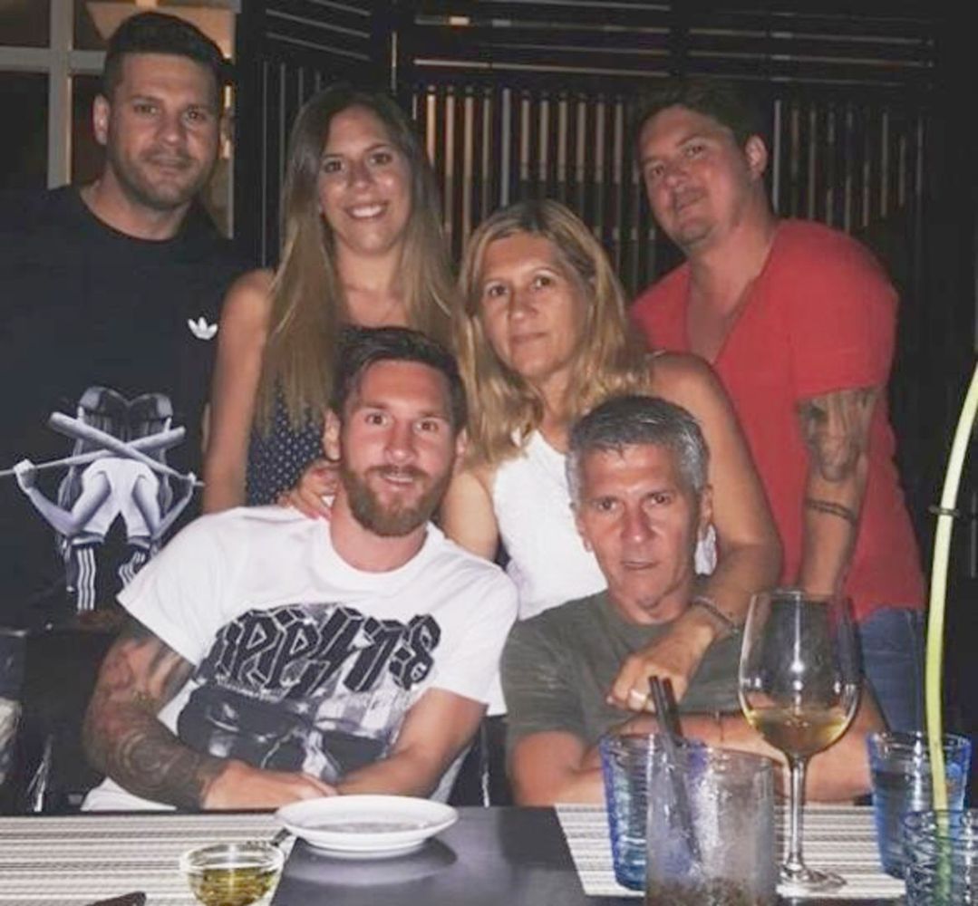 La familia de Lionel Messi