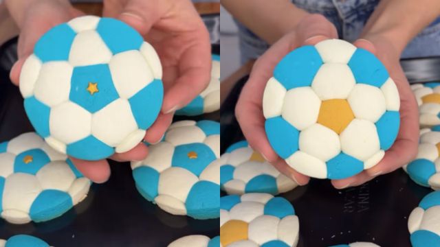 Cómo hacer las galletitas mundialistas en casa.