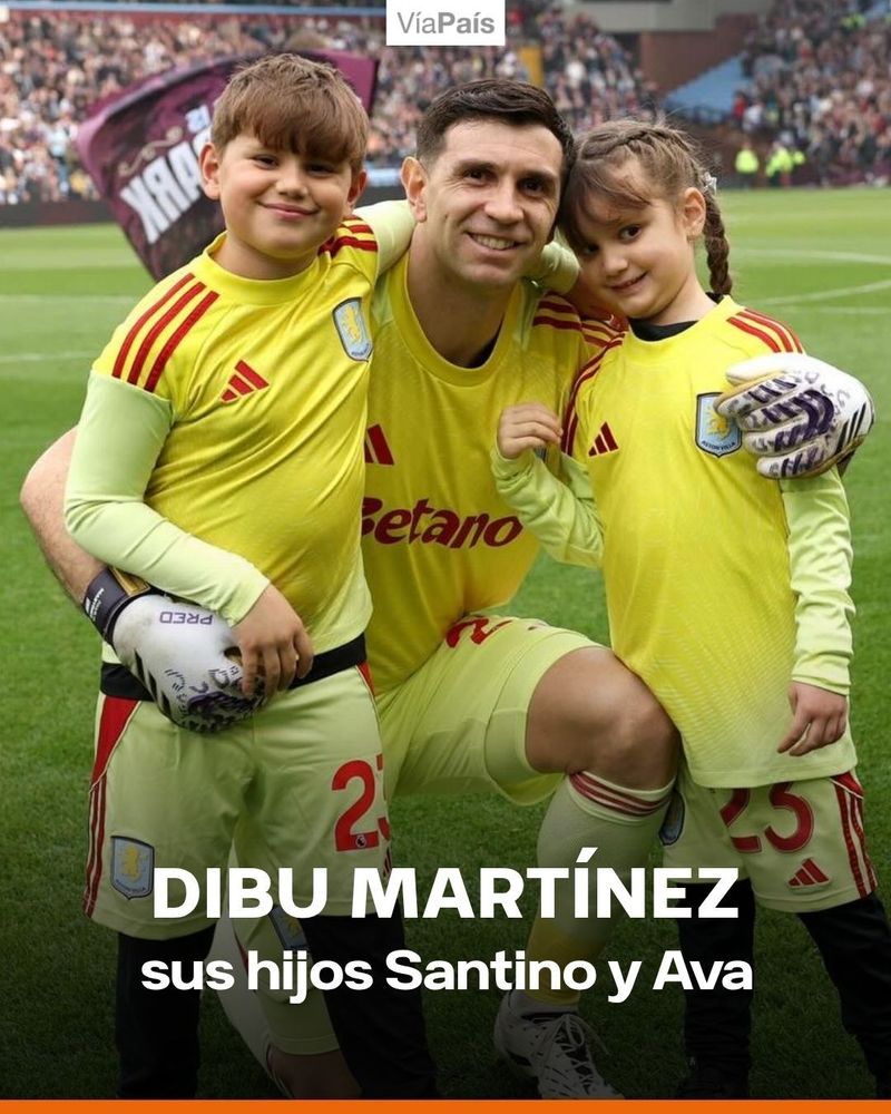 El Dibu es uno de los papás más famosos de la Selección Argentina por la historia con ambos pequeños.