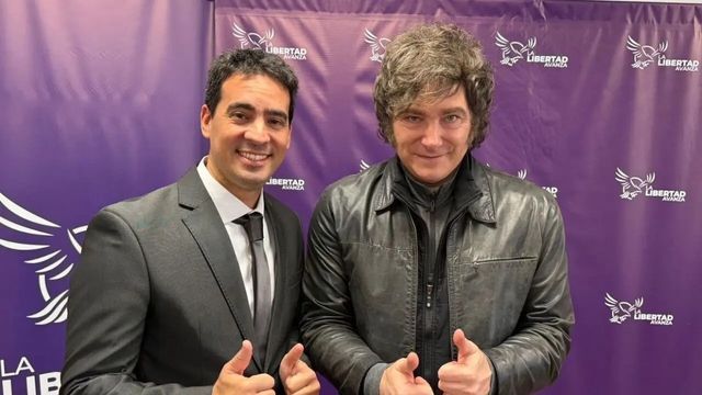 Adrián Revier y Javier Milei