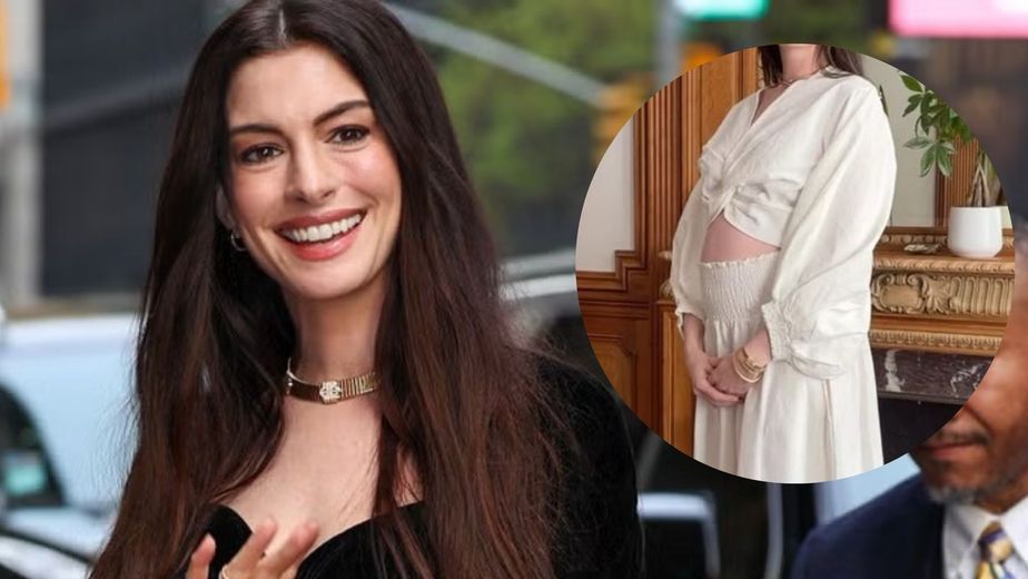 Con 43 años y un sorpresivo video, Anne Hathaway sacudió al mundo al revelar su tercer embarazo