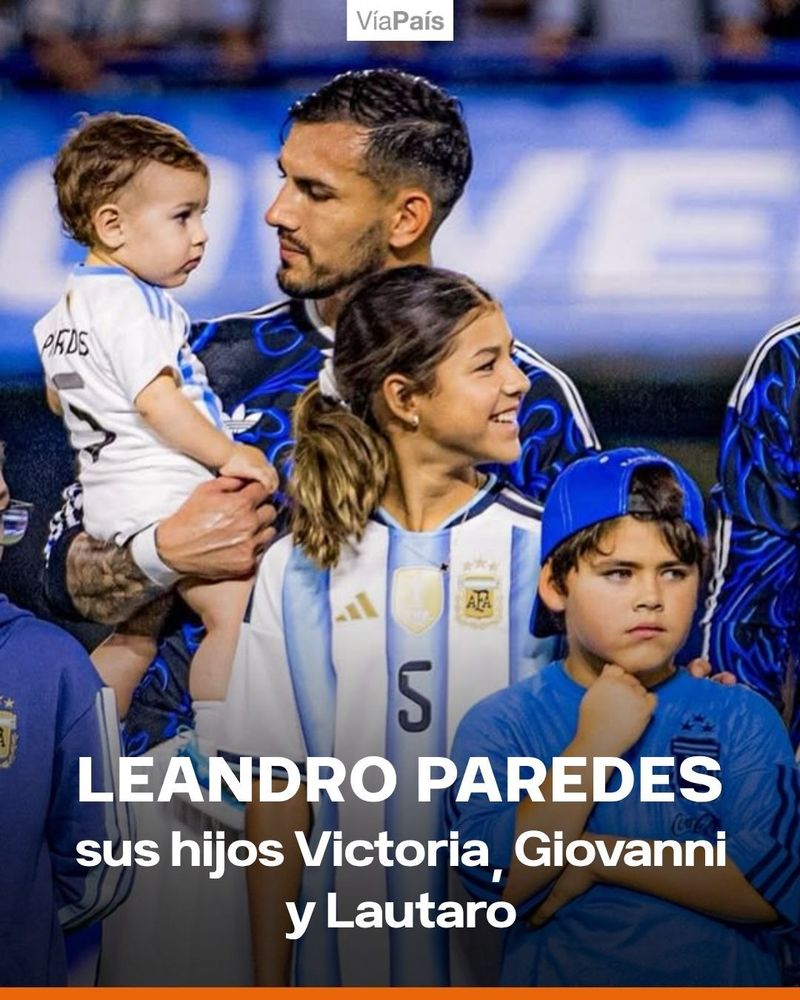 Leandro Paredes tiene tres hijos.