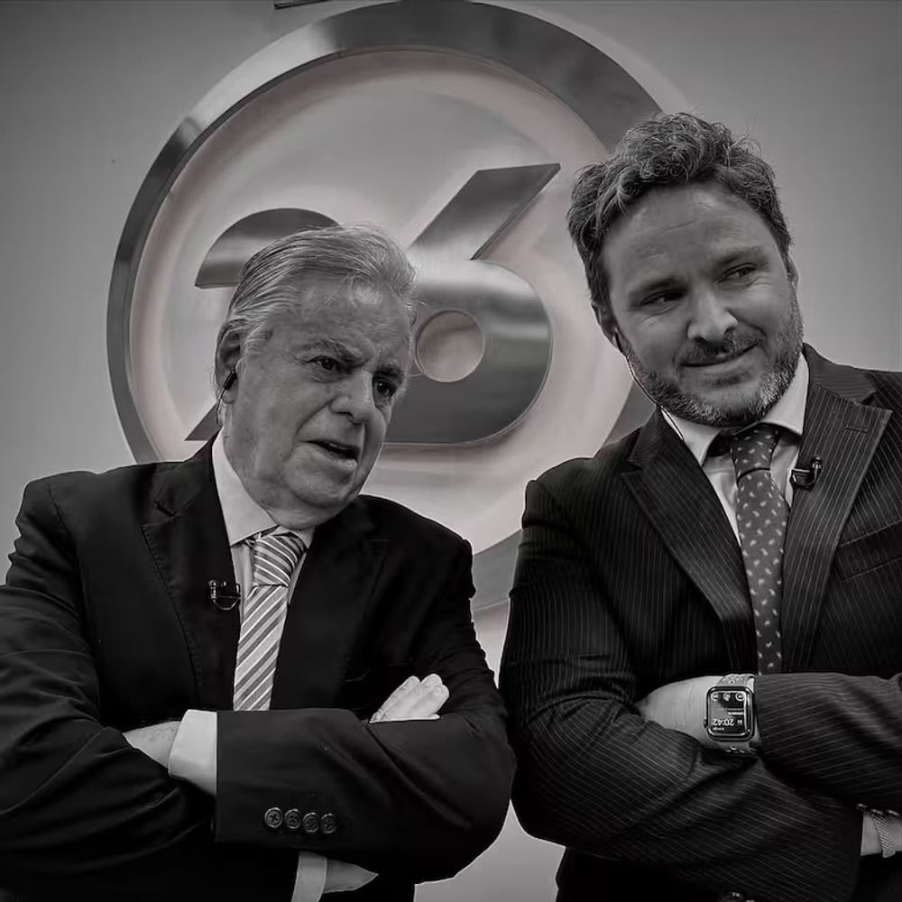 Roberto García y su hijo.