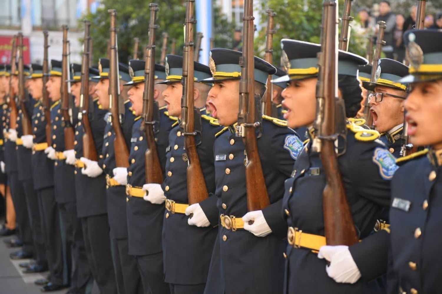  cadetes de 3º año del Instituto de Enseñanza Superior (IES)