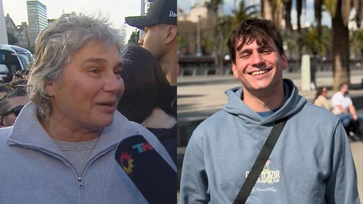 Las lágrimas de la mamá de Gaspi por el masivo homenaje a su hijo en el Obelisco