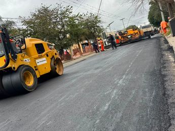 Avanza la repavimentación de Avenida Los Sauces en Villa Carlos Paz