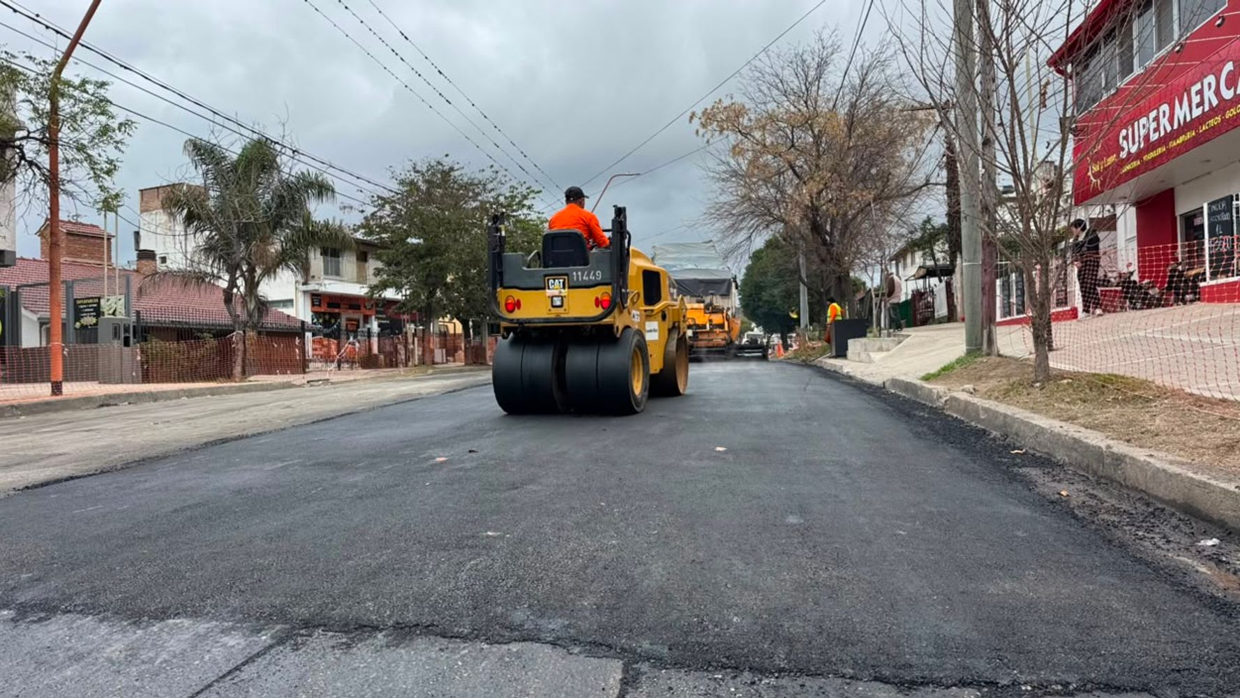 La repavimentación de Avenida Los Sauces avanza en barrio La Quinta Cuarta Sección.