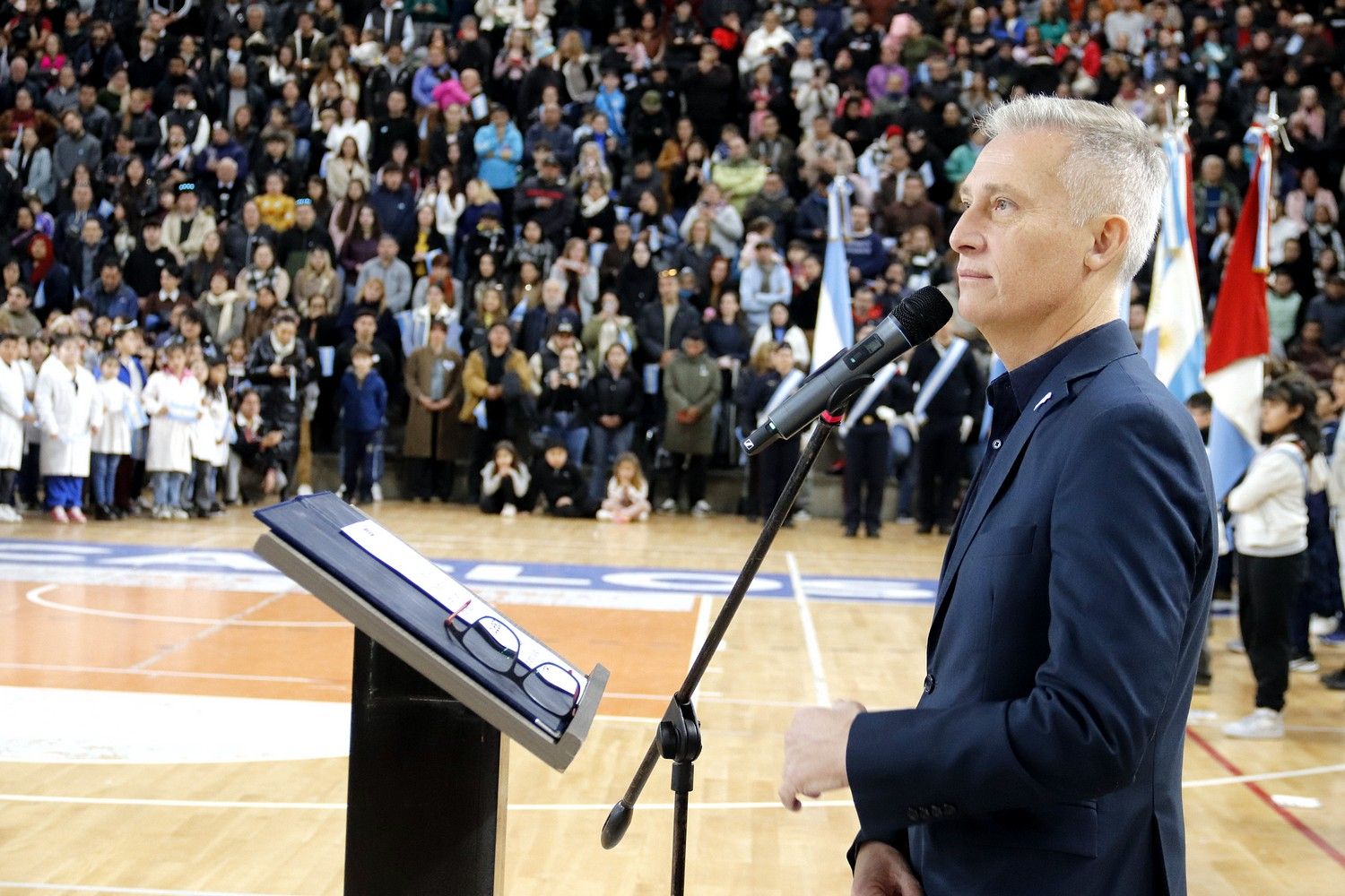 Acto patrio en Carlos Paz